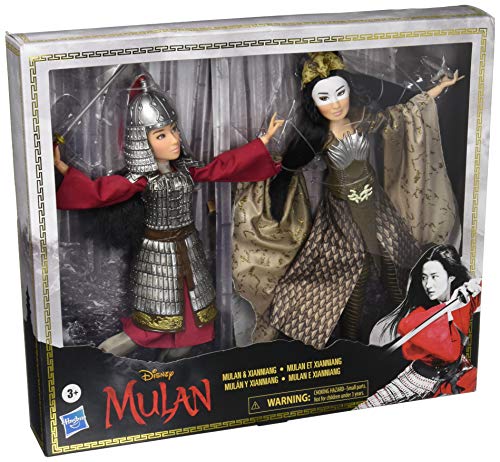 Disney Mulan und Xianniang Puppen mit Helm, Rüstung und Schwert, inspiriert von Disneys Mulan Film, Spielzeug für Kinder und Sammler von Disney Princess