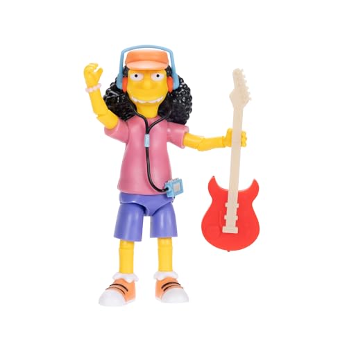 Die Simpsons - 12,7 cm große Otto-Actionfigur zum Sammeln, mit E-Gitarren-Zubehör, bewegliche Actionfigur von Disney