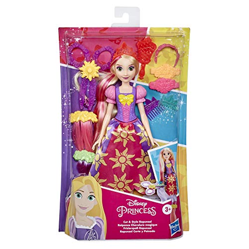 Disney PRINCESSIN Frisierspaß Rapunzel, Modepuppe mit Extensions, Spielschere, Accessoires, Spielzeug für Mädchen ab 3 Jahren, E8938 von Disney Princess