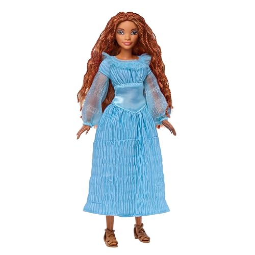 DISNEY Arielle, die Meerjungfrau - Menschliche Version im blauen Kleid mit beweglichen Gelenken und langem rotem Haar für endlosen Frisierspaß und abnehmbare Schuhe, für Kinder ab 3 Jahren, HLX09 DISNEY Arielle, die Meerjungfrau - Menschliche Version im blauen Kleid mit beweglichen Gelenken und langem rotem Haar für endlosen Frisierspaß und abnehmbare Schuhe, für Kinder ab 3 Jahren, HLX09 von Mattel