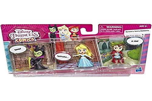 Disney Princess Comics Dolls, Aurora's Story Moments Long Walks with Maleficent and Prince Phillip, 3 Collector Toy Figuren and Comic Strip von Disney Princess