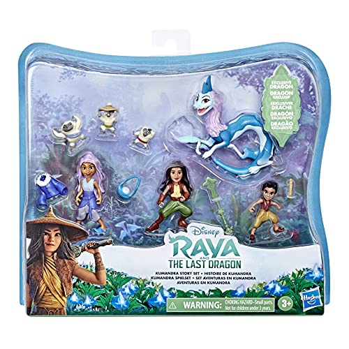 Hasbro Disney Prinzessinnen Raya und der letzte Drache Kumandra Spielset, 7 Puppen und Puppenzubehör, Raya, Sisu als Mensch, Ongis, Boun und Sisu, Spielzeug für Kids, Mehrfarbig, E9474 Hasbro Disney Prinzessinnen Raya und der letzte Drache Kumandra Spielset, 7 Puppen und Puppenzubehör, Raya, Sisu als Mensch, Ongis, Boun und Sisu, Spielzeug für Kids, Mehrfarbig, E9474 von Disney Princess