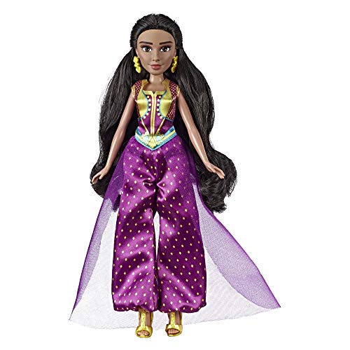 Disney Prinzessin Jasmin Puppe mit Outfit, Schuhen und Accessoires, inspiriert von Disneys Aladdin Realverfilmung, Spielzeug für Kinder ab 3 Jahren von Disney Princess