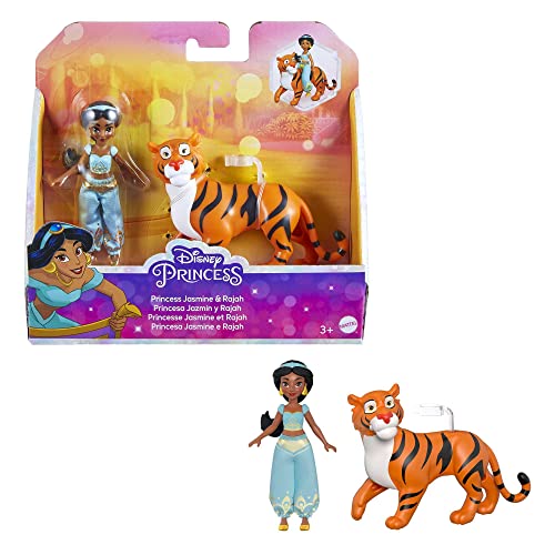 DISNEY Prinzessin Jasmin und Rajah - Bewegliche Puppe und Tigerfigur aus dem Film Aladdin, Jasmins unverkennbarer Look mit abnehmbarer Hose, für Kinder ab 3 Jahren, HLW83 DISNEY Prinzessin Jasmin und Rajah - Bewegliche Puppe und Tigerfigur aus dem Film Aladdin, Jasmins unverkennbarer Look mit abnehmbarer Hose, für Kinder ab 3 Jahren, HLW83 von Mattel
