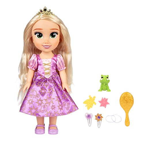 Disney Princess Singende Rapunzel Puppe 35 cm, singt „I See The Light“, inklusive Zubehör für mehr Spielspaß, perfekt Mädchen ab 3 Jahren, Lila von Disney Princess