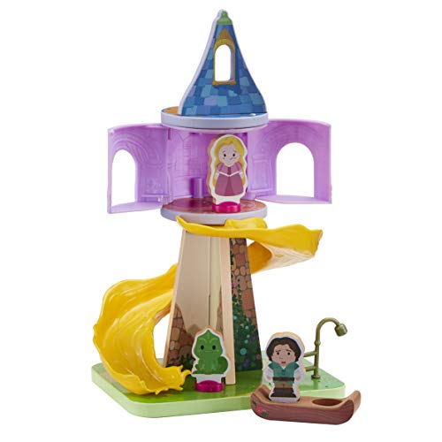 Disney Princess Wooden RAPUNZELS Tower PLAYSET Beautiful Preschool Wooden Toy, Imaginative Play, FSC Certified Sustainable, Gift for 2-5 Year Old von Disney Princess