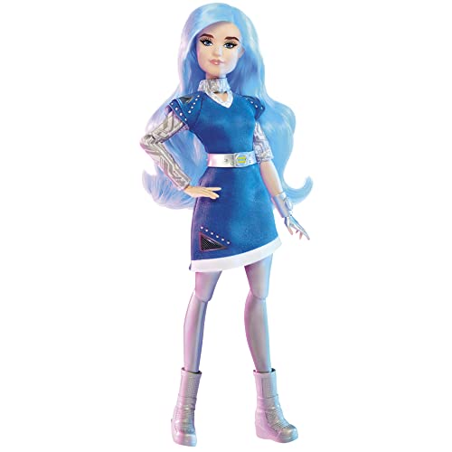 Disney Princess Zombies 3 Addison Modepuppe – 30,5 cm große Puppe mit langen blauen Haaren, Kleid, Schuhen und Accessoires. Spielzeug für Kinder ab 6 Jahren von Disney Princess