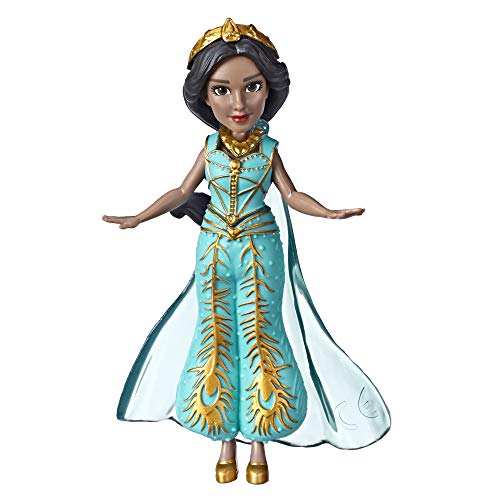 Disney Prinzessin Jasmin Kleine Puppe im Blaugrün, inspiriert von Disneys Aladdin Live-Action-Film, Spielzeug für Kinder ab 3 Jahren und höher, 8,9 cm von Disney Princess