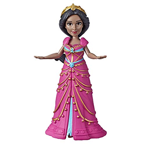 Disney Prinzessin Jasmine Sammlerpuppe mit rosa Kleid, inspiriert vom Disney-Aladdin-Live-Action-Film, Spielzeug für Kinder ab 3 Jahren, 8,9 cm von Disney Princess