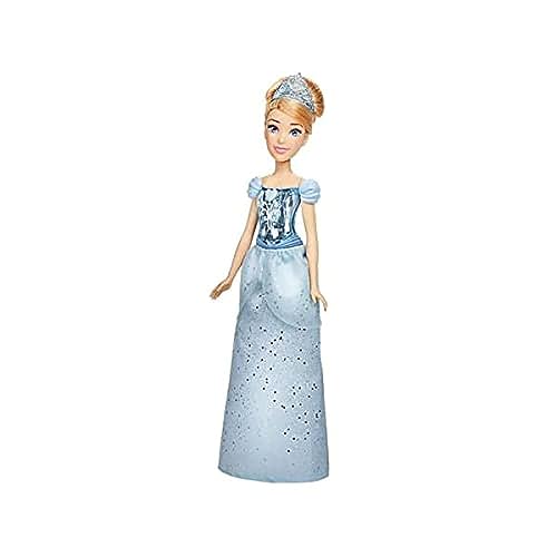 Disney Prinzessin Schimmerglanz Cinderella Puppe, Modepuppe mit Rock und Accessoires, Spielzeug für Kinder ab 3 Jahren von Disney Princess
