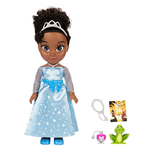 Disney Prinzessin Singende Tiana Puppe 35 cm, Singt: „Almost There und spricht über 10 Phrasen, Zubehör enthalten, für Kinder ab 3 Jahren von Disney Princess