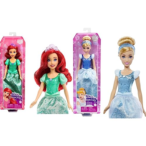 Disney Prinzessin-Spielzeug & Disney Prinzessin-Spielzeug, bewegliche Cinderella-Modepuppe mit glitzernder Kleidung und Accessoires von Disney Princess