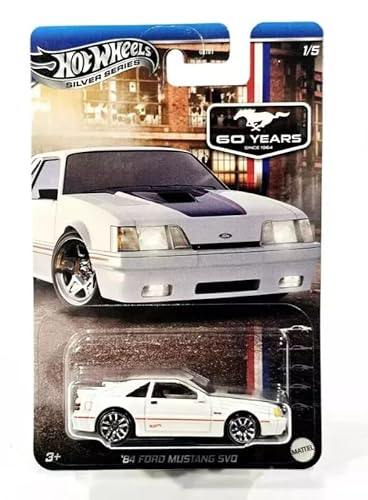 Hot Wheels '84 Ford Mustang SVO, Silver Series 1/5, Weiß von Disney Princess
