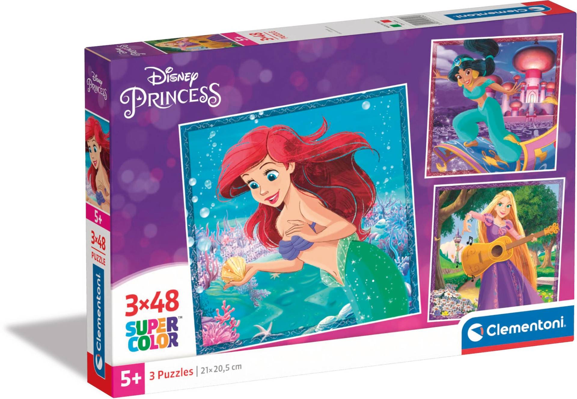 Clementoni Disney Princess Puzzles 3x48 Teile von Disney Prinzessin