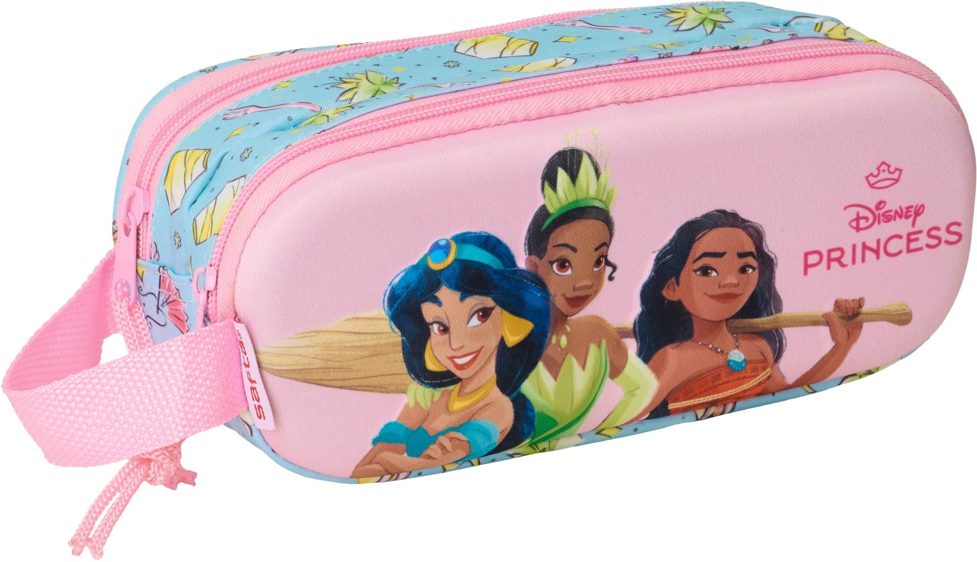 Disney Prinzessinnen 3D Doppel-Federmäppchen, Rosa/Blau von Disney Prinzessin