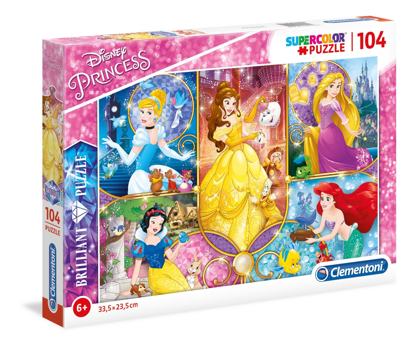 Disney Prinzessinnen Brillant Puzzle, 104 Teile von Disney Prinzessin