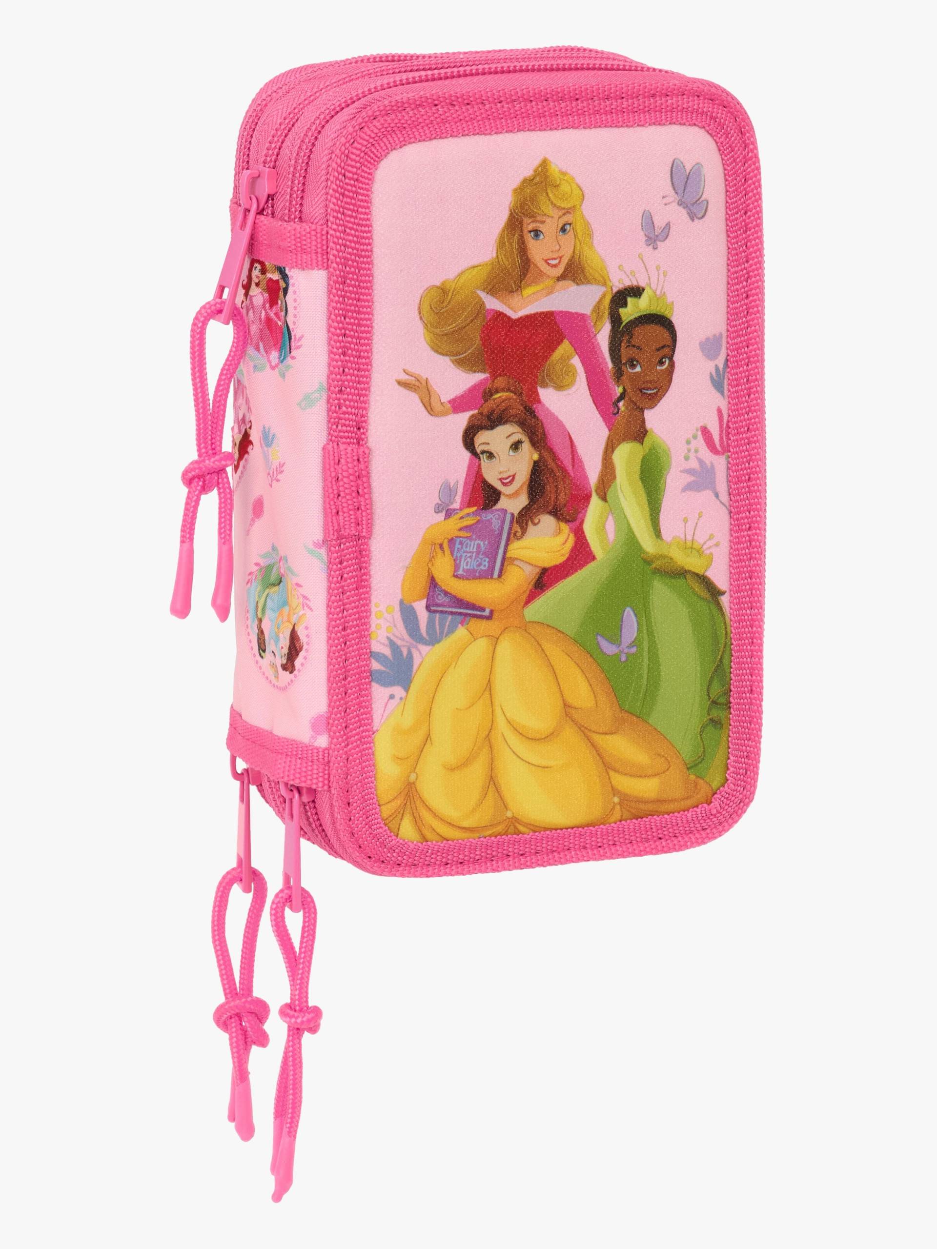 Disney Prinzessinnen Gefülltes Dreifach-Federmäppchen 37 Teile, Rosa von Disney Prinzessin