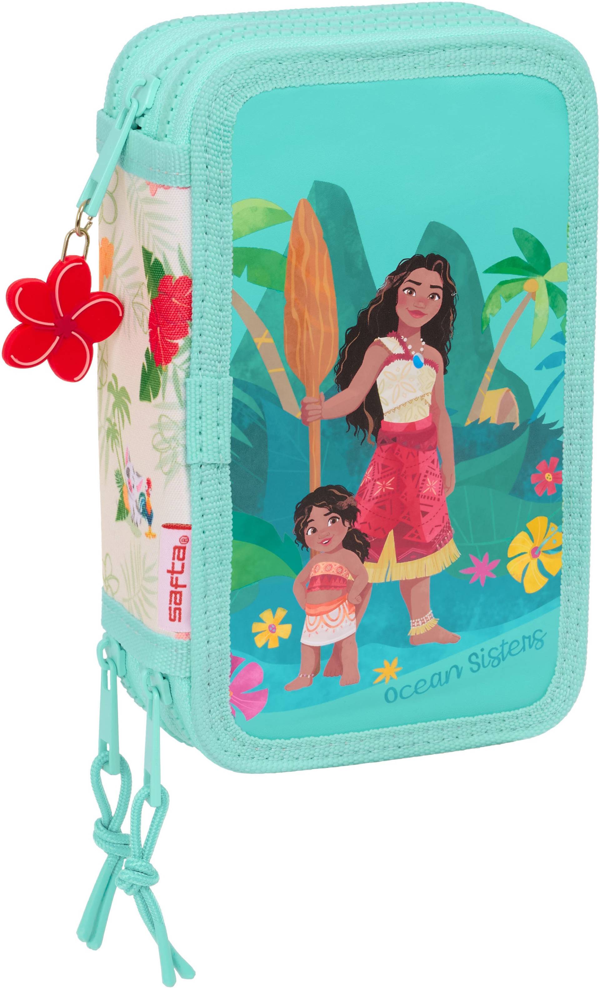 Disney Vaiana Dreifach-Federmäppchen, Türkis Disney Vaiana Dreifach-Federmäppchen, Türkis von Disney Prinzessin