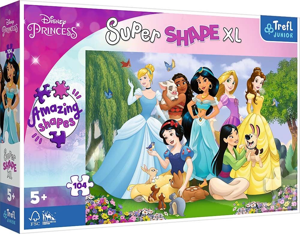 Trefl Junior Disney Prinzessinnen XL Puzzle 104 Teile von Disney Prinzessin