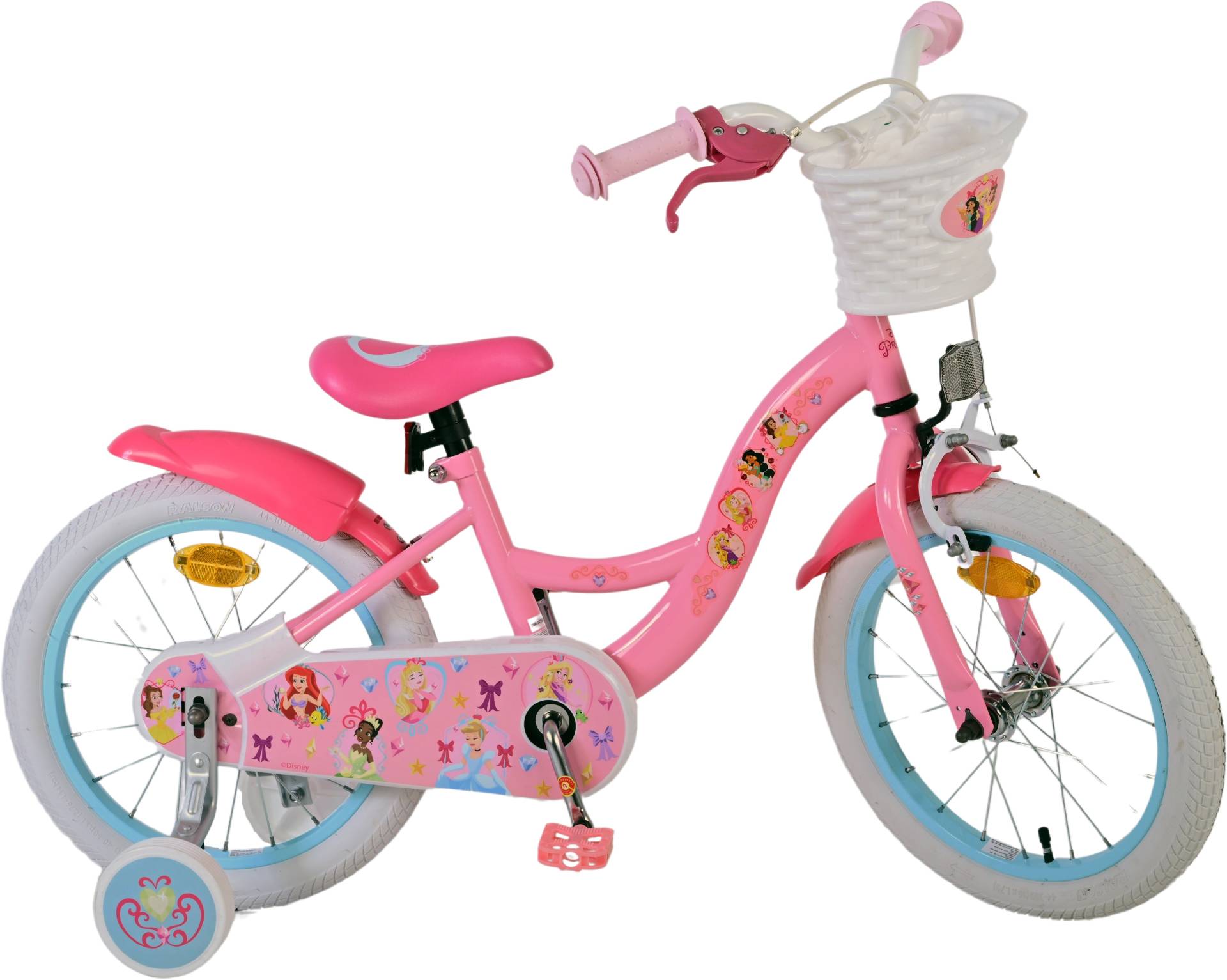 Volare Disney Princess Kinderfahrrad 16 Zoll, Rosa von Disney Prinzessin