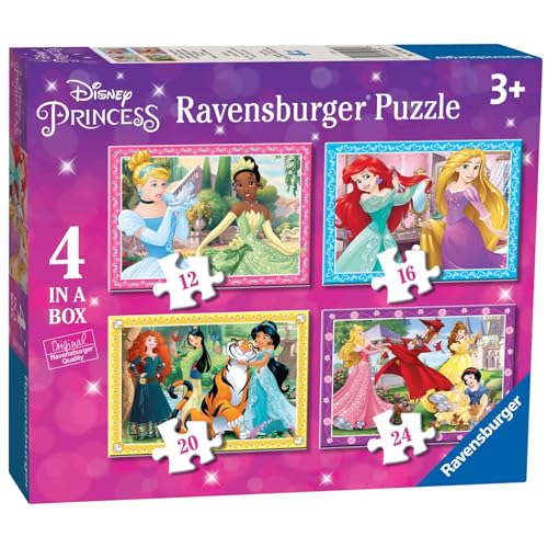 Ravensburger Kinderpuzzle 12, 16, 20, 24 Teile - Disney Prinzessinnen - DPR: Disney Princes 12-16-20-24p von Ravensburger