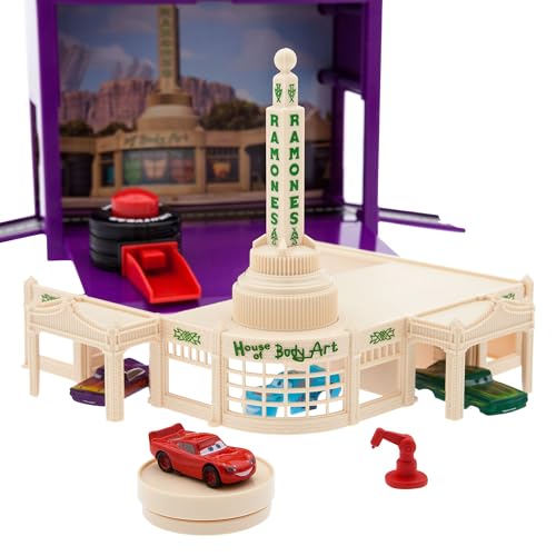 Disney Store Official - Pixar - Cars - Spielset zum Mitnehmen - 23 Teile - Ramones Karosseriewerkstatt - Mit Lightning McQueen und Ramone, Werkzeugkasten-Tragekoffer, Aufklebern und mehr - Ab 3 Jahren Disney Store Official - Pixar - Cars - Spielset zum Mitnehmen - 23 Teile - Ramones Karosseriewerkstatt - Mit Lightning McQueen und Ramone, Werkzeugkasten-Tragekoffer, Aufklebern und mehr - Ab 3 Jahren von Disney Store