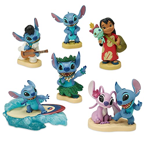 Disney Store Lilo & Stitch Offizielles Deluxe-Figuren-Spielset für Kinder, 6-teilig, mit plastischen Figuren von Lilo, Stitch und Angel, Bunte und detailreiche Ausführung, geeignet ab 3 Jahren Disney Store Lilo & Stitch Offizielles Deluxe-Figuren-Spielset für Kinder, 6-teilig, mit plastischen Figuren von Lilo, Stitch und Angel, Bunte und detailreiche Ausführung, geeignet ab 3 Jahren von Disney Store