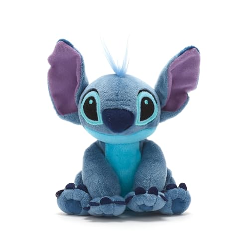 Disney Store Offizieller Stitch Mini-Bohnenbeutel aus Lilo & Stitch, 16 cm, Kuscheliges Alien Plüschtier für Kinder, Geeignet ab Geburt von Disney Store