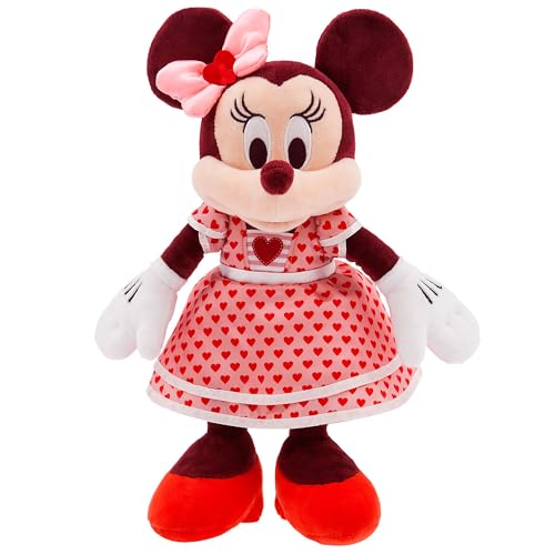 Disney Store Offizielle Minnie Maus Valentinstags-Kleines Kuscheltier, Micky & Freunde, 28 cm, Kuschelige Plüschfigur, Geeignet ab Geburt von Disney Store