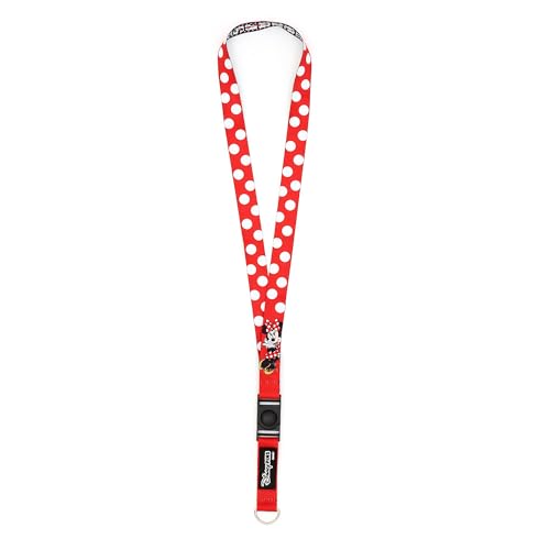 Disney Store Official - Minnie Maus - Schlüsselband - Wendbares Design mit Pünktchenmuster und Filmstreifendruck - Für Ausweise, Disney Park Pässe, Arbeit und Schule Disney Store Official - Minnie Maus - Schlüsselband - Wendbares Design mit Pünktchenmuster und Filmstreifendruck - Für Ausweise, Disney Park Pässe, Arbeit und Schule von Disney Store