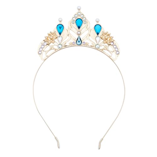 Disney Store Official - Aladdin - Prinzessin Jasmin - Diadem für Kinder - Kostüm-Accessoire mit goldfarbener Oberfläche, Lotusblumendetails und blauen Strasssteinen Disney Store Official - Aladdin - Prinzessin Jasmin - Diadem für Kinder - Kostüm-Accessoire mit goldfarbener Oberfläche, Lotusblumendetails und blauen Strasssteinen von Disney Store