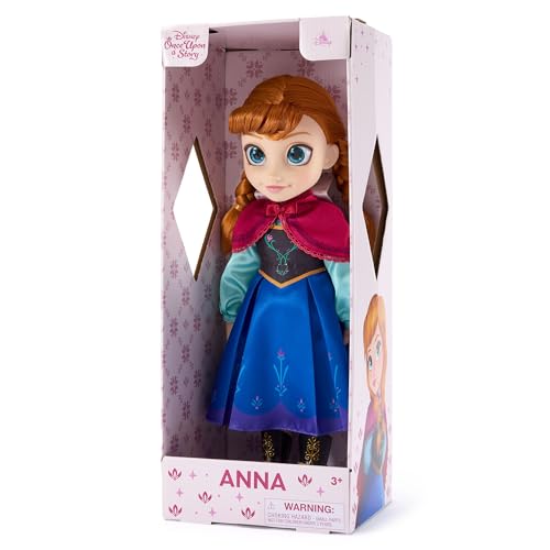 Disney Store Official - Die Eiskönigin - Völlig unverfroren - Anna - Puppe mit Spielzeughaarbürste - 40,5 cm/16" - Once Upon a Story Kollektion - Ab 3 Jahren von Disney Store