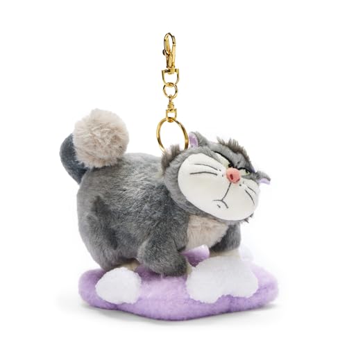 Disney Store Official - Cinderella - Luzifer - Plüschschlüsselanhänger - 10 cm/4" - Schwarz-weiße Kuscheltier-Katze an abnehmbarem Schlüsselanhänger - Accessoire für Hand- & Schultasche - Ab 3 Jahren von Disney Store