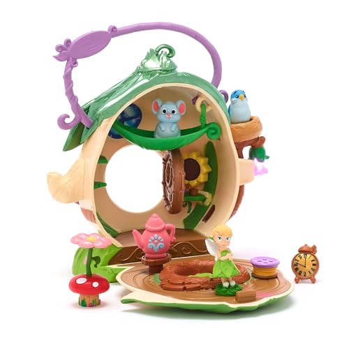 Disney Store Official - Disney - Peter Pan - Tinkerbell - Spielset - 23 cm/9" - Animators' Collection Littles - 9-teiliges Puppenhausset - Mit Fee, Tieren und Accessoires Disney Store Official - Disney - Peter Pan - Tinkerbell - Spielset - 23 cm/9" - Animators' Collection Littles - 9-teiliges Puppenhausset - Mit Fee, Tieren und Accessoires von Disney Store