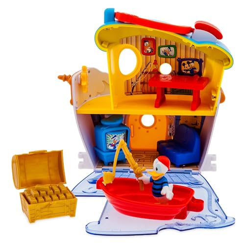 Disney Store Official - Donald Duck - Hausspielset - 12 Teile - 21,5 cm/8,5" - Lustiges Puppenhaus-Spielset für Kinder, mit Donald, Sofa, Boot, Goldbarren, Fernseher, Lattenzaun mit Briefkasten Disney Store Official - Donald Duck - Hausspielset - 12 Teile - 21,5 cm/8,5" - Lustiges Puppenhaus-Spielset für Kinder, mit Donald, Sofa, Boot, Goldbarren, Fernseher, Lattenzaun mit Briefkasten von Disney Store