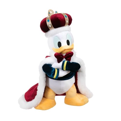 Disney Store Official - Donald Duck als König - Kuscheltier - 39 cm/15" - Plüsch-Spielzeug mit Umhang und Krone - Ab der Geburt geeignet - Ab 0 Jahren von Disney Store