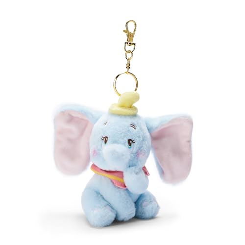 Disney Store Official - Dumbo - Kuscheltierschlüsselanhänger - 11 cm/4" - Niedlicher Plüsch-Elefant an abnehmbarem Schlüsselanhänger - Geeignet ab 1 Jahr von Disney Store