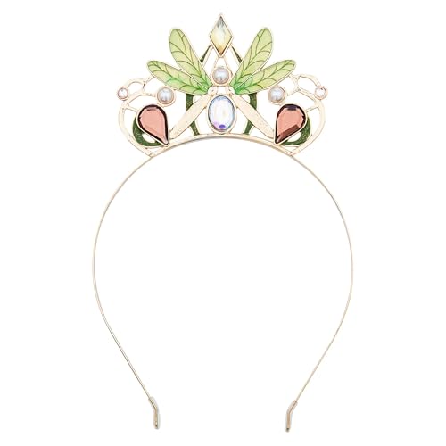 Disney Store Official - Küss den Frosch - Tiana - Diadem für Kinder - Kostüm-Accessoire mit goldfarbener Oberfläche und bunten Strasssteinen von Disney Store