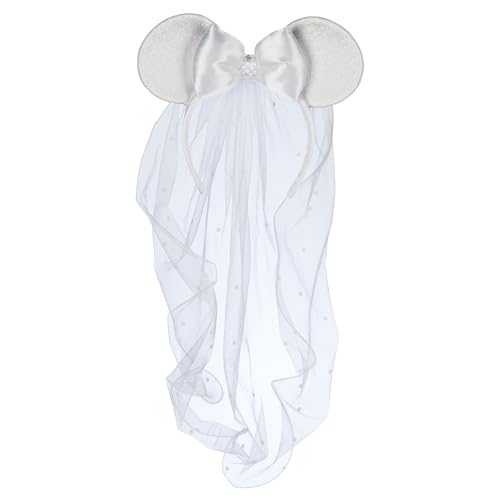 Disney Store Official - Minnie Maus - Braut - Haarreif mit Ohren für Erwachsene - Mit weißen Ohren, Schleife und Hochzeitsschleier Disney Store Official - Minnie Maus - Braut - Haarreif mit Ohren für Erwachsene - Mit weißen Ohren, Schleife und Hochzeitsschleier von Disney Store