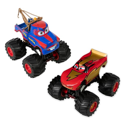Disney Store Official Pixar Cars - Monster Truck - Frightening McMean und Tormentor - Die Cast-Set von Disney Store
