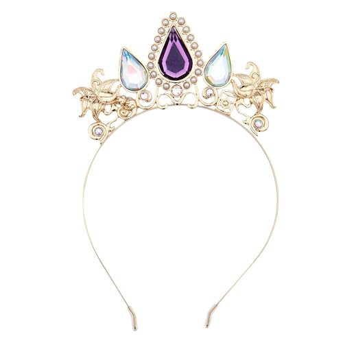 Disney Store Official - Rapunzel - Neu verföhnt - Diadem für Kinder - Kostüm-Accessoire mit goldfarbener Oberfläche, Rapunzel-Glockenblumen und lilafarbenen Strasssteinen Disney Store Official - Rapunzel - Neu verföhnt - Diadem für Kinder - Kostüm-Accessoire mit goldfarbener Oberfläche, Rapunzel-Glockenblumen und lilafarbenen Strasssteinen von Disney Store