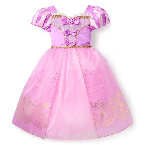 Disney Store Official - Rapunzel - Neu verföhnt - Rapunzel - Kostüm für Kinder - Lilafarbenes Disney Prinzessinnen Kleid für Partys, Rollenspiele und Halloween, 5-6 Jahre von Disney Store