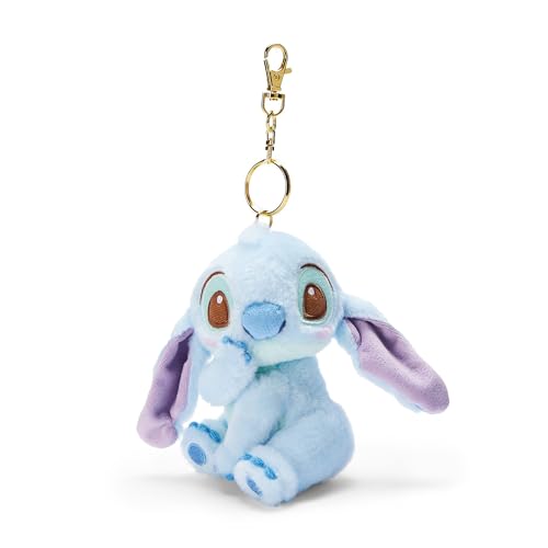 Disney Store Official - Stitch - Kuscheltierschlüsselanhänger - 11 cm/4" - Blauer Plüsch-Alien an abnehmbarem Schlüsselanhänger - Geeignet ab 1 Jahr von Disney Store