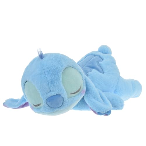 Disney Store Official - Lilo & Stitch - Stitch - Großes schlafendes Kuscheltier - 50 cm/20" - Blauer Plüsch-Alien - Ab der Geburt geeignet - Ab 0 Jahren von Disney Store