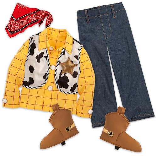 Disney Store Official - Toy Story - Sheriff Woody - Kostüm - Cowboy-Outfit für Kostümpartys, Halloween und Rollenspiele, 5-6 Jahre Disney Store Official - Toy Story - Sheriff Woody - Kostüm - Cowboy-Outfit für Kostümpartys, Halloween und Rollenspiele, 5-6 Jahre von Disney Store