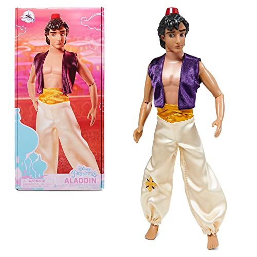 Disney Store Offizielle Aladdin-Puppe für Kinder, 32 cm, vollbewegliche Puppe mit geformtem Haar und Fez, geeignet ab 3 Jahren von Disney Store