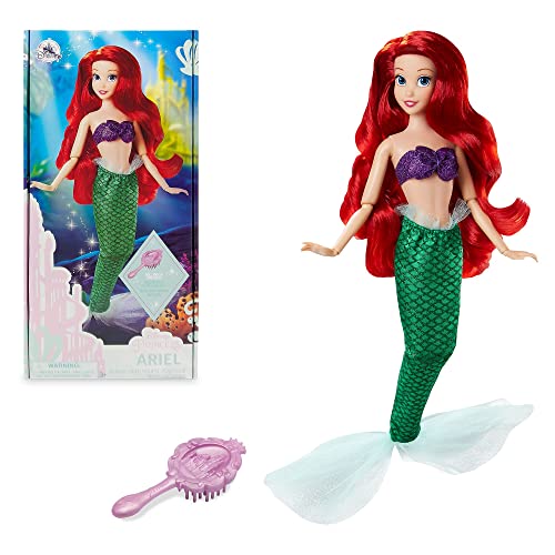 Disney Store Offizielle Arielle-Puppe für Kinder, Arielle, die Meerjungfrau, 29 cm, ausgearbeitete Haarbürste, vollbewegliche Unterwasserprinzessin im Glitzeroutfit, geeignet ab 3 Jahren von Disney Store