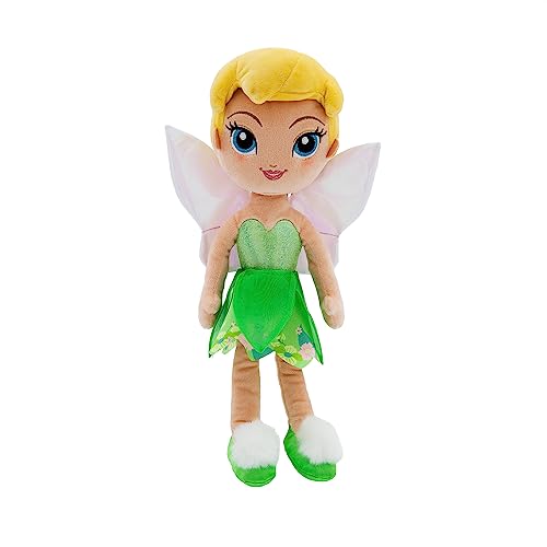 Disney Store Offizielle Prinzessin Plüschpuppe (Tinker Bell aus Peter Pan) Medium 14 Zoll Prinzessin Puppen mit gestickten Merkmalen Plüschtiere Prinzessin Spielzeug für Mädchen von Disney Store
