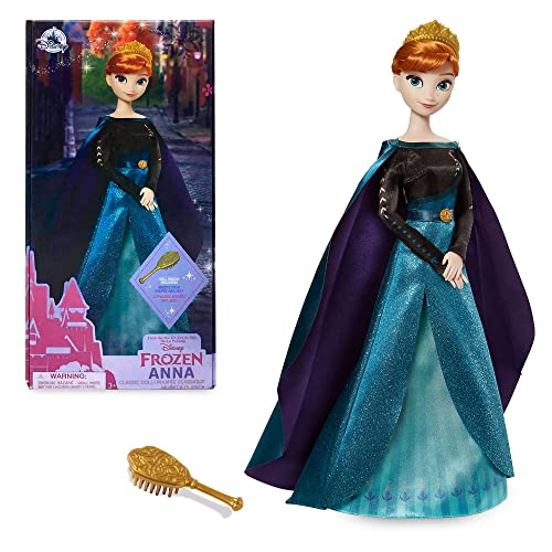 Disney Store Offizielle Puppe für Kinder von Königin Anna, Die Eiskönigin 2, 29 cm, vollbewegliche Puppe im Satinkleid mit ausgearbeiteter Haarbürste, geeignet ab 3 Jahren von Disney Store