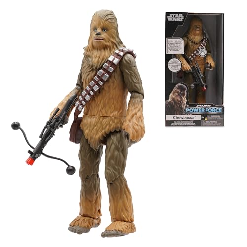 Disney Store Offizielle Sprechende Actionfigur Chewbacca, Star Wars, 28,5cm, Wookiee-Krieger mit Leuchtendem Blaster, 14 Knurrende Geräusche, Geeignet Ab 3 Jahren Disney Store Offizielle Sprechende Actionfigur Chewbacca, Star Wars, 28,5cm, Wookiee-Krieger mit Leuchtendem Blaster, 14 Knurrende Geräusche, Geeignet Ab 3 Jahren von Disney Store